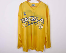 Load image into Gallery viewer, #2 90's Vintage TECKLA Ice Hockey Jersey Shirt Yellow XL